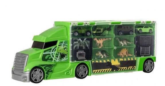 Автоперевозчик Teamsterz Dino с транспортными средствами и динозаврами HTI