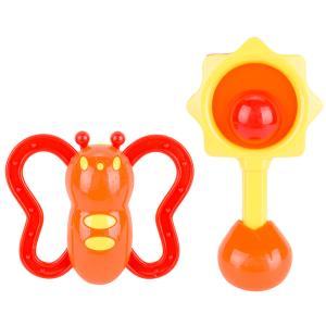 Разивающая игрушка  Набор погремушек желто-красные S+S Toys