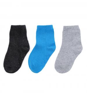 Комплект носки 3 пары  Большой Дэнди, цвет: синий/серый Play Today