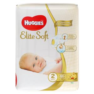 Подгузники  Elite Soft 2 (3-6 кг) 66 шт. Huggies