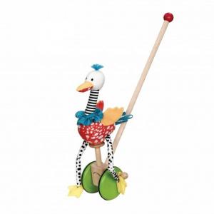 Каталка-игрушка  Веселый Фламинго Wonderworld