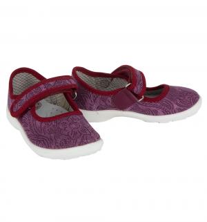Туфли комнатные  Домашки, цвет: фиолетовый Скороход