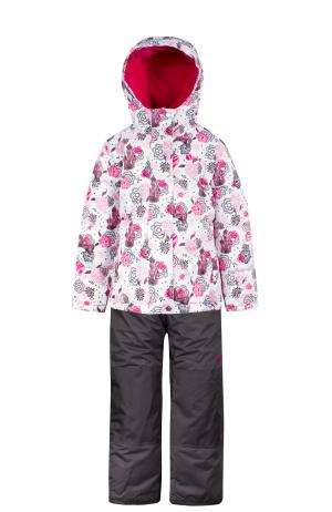 Комплект куртка/полукомбинезон , цвет: белый/розовый Salve by Gusti