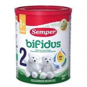 Молочная смесь Сэмпер Nutradefense Bifidus 2 6-12 месяцев, 400 г Semper