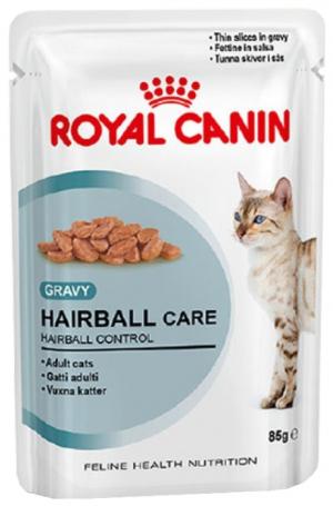 Влажный корм  Hairball Care для взрослых кошек выведения шерсти, 85г Royal Canin