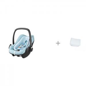 Автокресло  Pebble Plus и АвтоБра Вкладыш для новорожденного в детское Maxi-Cosi