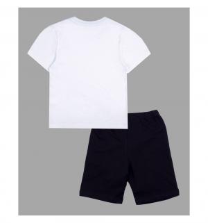 Спортивный комплект футболка/шорты  Физкультура, цвет: белый/черный Апрель