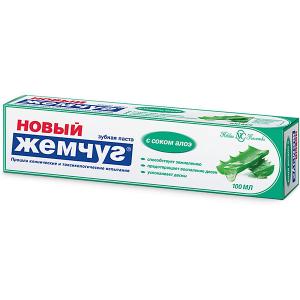 Зубная паста Новый Жемчуг С соком алоэ, 100 мл Невская косметика