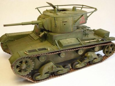 Сборная модель Танк Т-26 Звезда