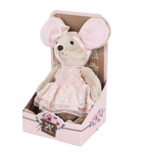 Мягкая игрушка  Lady mouse Мышка шарнирная Зефирка в розовом платье Angel Collection