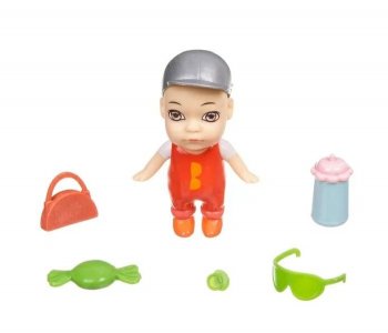 Игровой набор OLY Кукла в баночке мальчик шляпе с аксессуарами ВВ3827 Bondibon