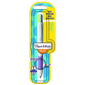 Шариковая ручка Paper Mate Quatro, 4 цвета в одной ручке. Цвет: голубой/зеленый
