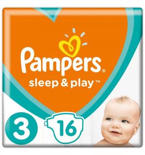 Подгузники  Sleep&Play (6-10 кг) 16 шт. Pampers