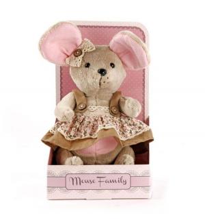 Мягкая игрушка  Country mouse Мышка шарнирная Миндалька в сарафане Angel Collection