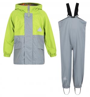 Комплект куртка/полукомбинезон , цвет: салатовый/серый Saima
