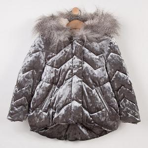Утепленная куртка Catimini. Цвет: серебряный