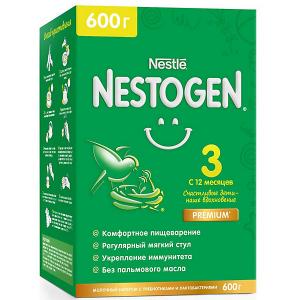 Молочный напиток  Nestogen 3, с 12 мес, 600 г Nestle