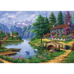 Пазл  Деревня у озера, 1500 деталей Art Puzzle