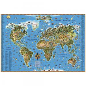 Настенная карта Мира для детей Ди Эм Би