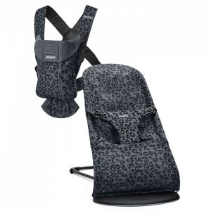 Кресло-шезлонг Bliss Mesh Leopard с рюкзаком Mini BabyBjorn