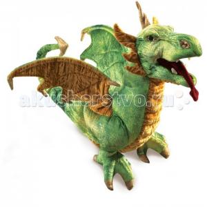 Мягкая игрушка  Зеленый дракон 45 см Folkmanis
