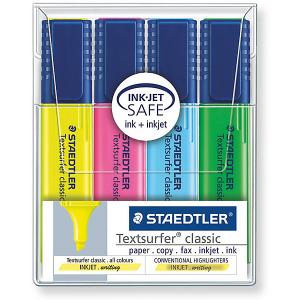 Набор маркеров-текстовыделителей Classic, 4 цвета, 1-5мм, Staedtler