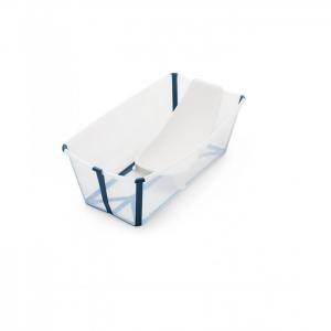 Ванночка с горкой Flexi Bath Bundle Tub with Newborn Support Transparent Stokke
