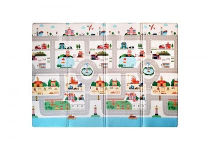 Игровой коврик  Soft Travel (книжка) 190х130х1 см Mambobaby