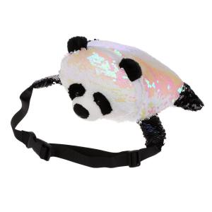 Сумка детская  Блестящая панда Fluffy Family. Цвет: белый