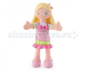Мягкая кукла в розовом платье с бантом 30 см Trudi