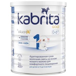Молочная смесь  Gold 1 0-6 месяцев, 400 г Kabrita