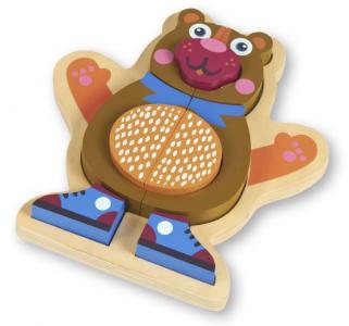 Деревянная игрушка  Пазл Медвежонок Oops