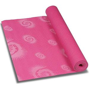 Коврик для йоги  с рисунком, розовый INDIGO. Цвет: розовый/розовый