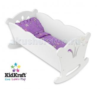 Кроватка для куклы  качалка с бельем KidKraft