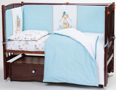 Комплект в кроватку  Волшебный лес (6 предметов) Lappetti