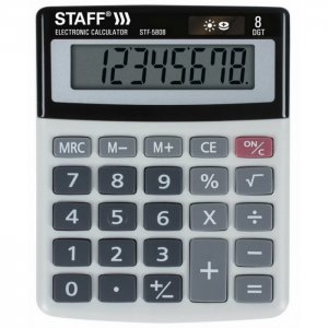 Калькулятор настольный компактный STF-5808 8 разрядов Staff