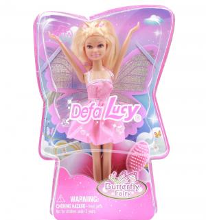 Кукла Defa Фея с крыльями в розовом платье 22 см Lucy