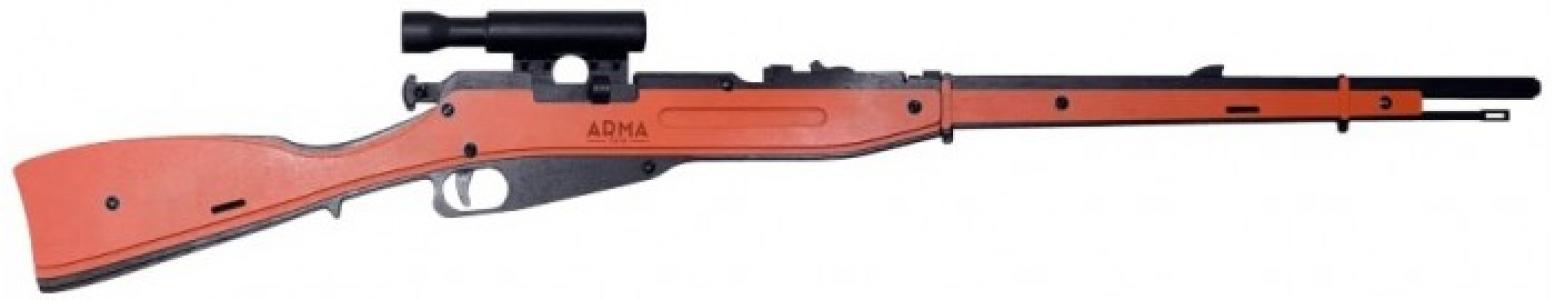 Резинкострел Винтовка Мосина с прицелом и штыком Arma.toys