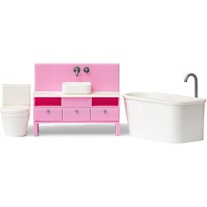 Мебель для домика  Базовый набор ванной комнаты Lundby. Цвет: разноцветный