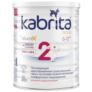 Молочная смесь  Gold 2 6-12 месяцев, 400 г Kabrita