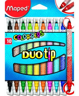 Набор из 10 двусторонних фломастеров Color Peps Duo Tip Maped