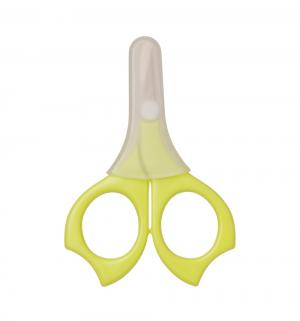Ножницы для стрижки ногтей Baby scissors , цвет: зеленый Happy