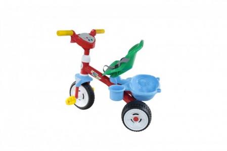 Велосипед трехколесный  Беби Трайк со звуком и ремешком (колеса пластмассовые) Coloma