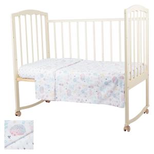 Комплект постельного белья  Лесная поляна, цвет: бежевый 3 предмета Baby Nice