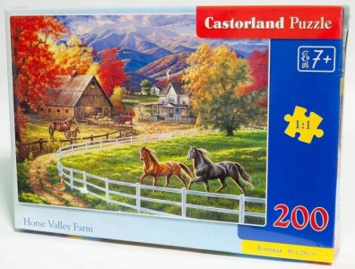 Пазлы Premium Лошадиная ферма (200 элементов) Castorland