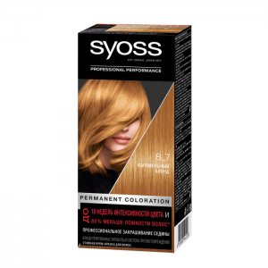 Крем-краска для волос 8-7 Карамельный Блонд Syoss
