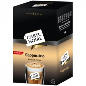 Кофе растворимый Cappuccino сублимированный 20 пак. Carte Noire